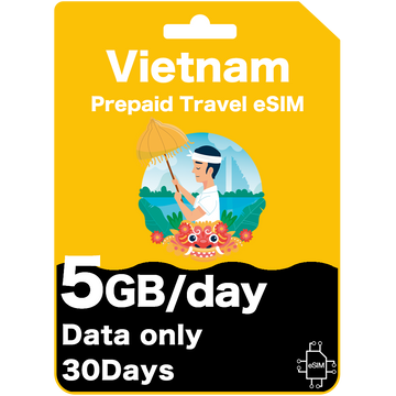 Vietnam Prepaid Travel eSIM Card