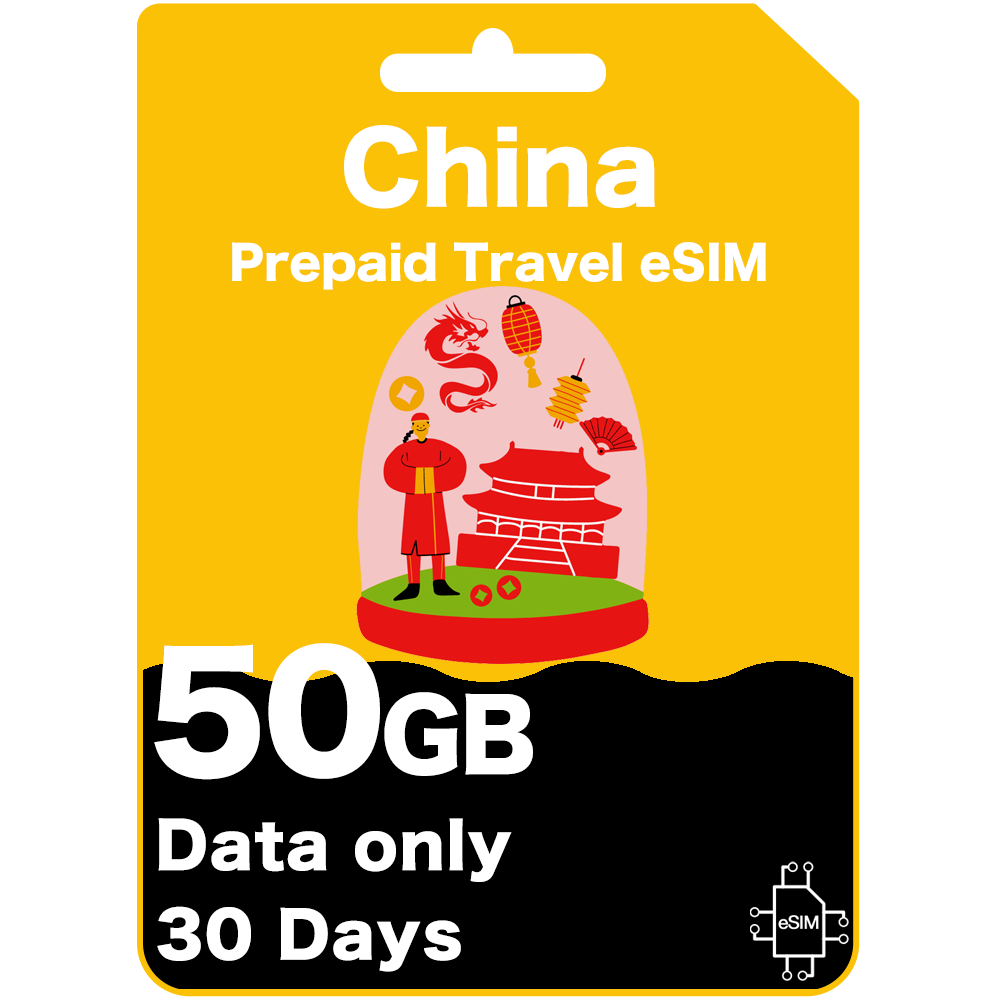 China Prepaid Travel eSIM Card